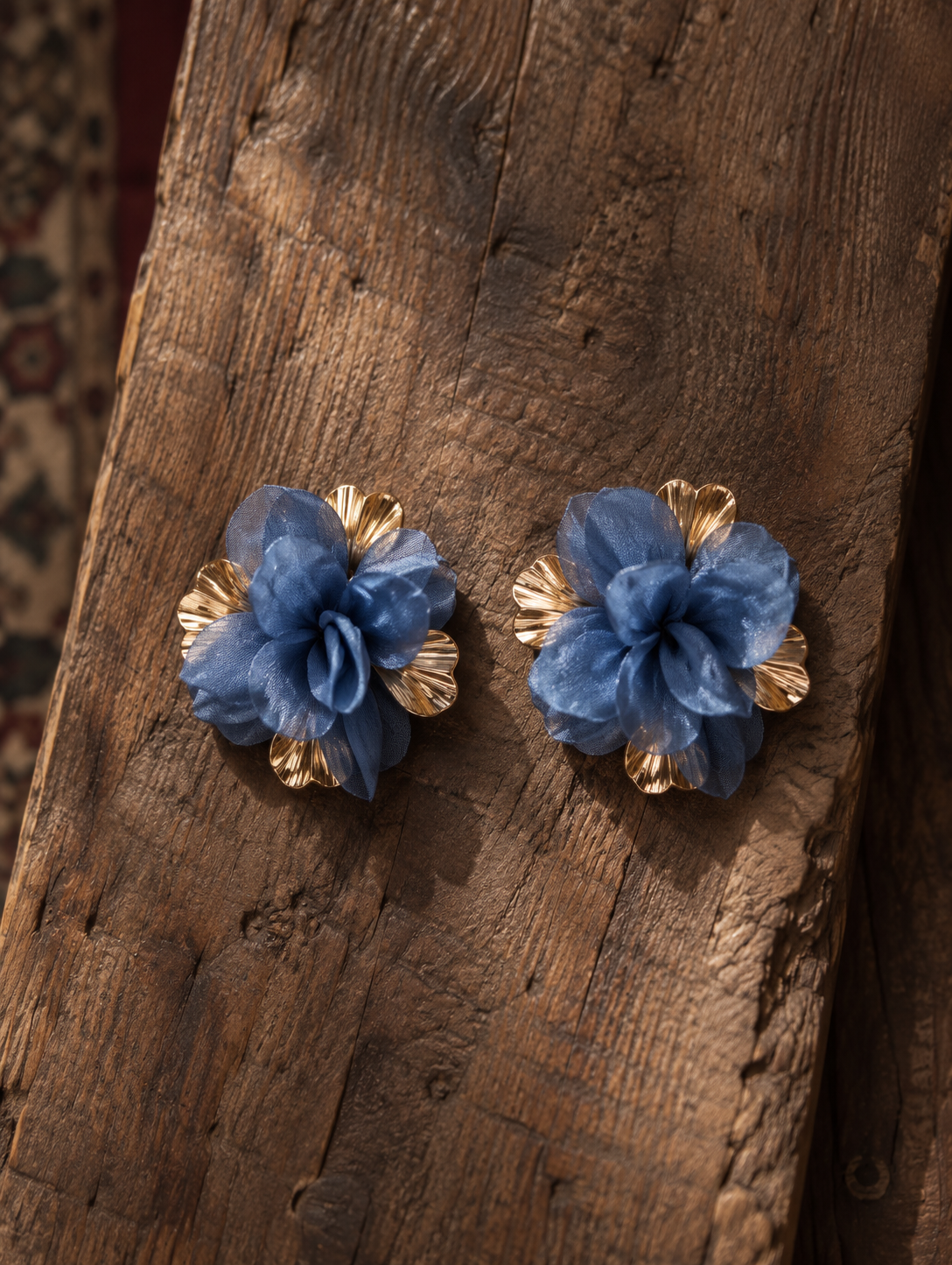 Fleur Mesh Statement Earrings