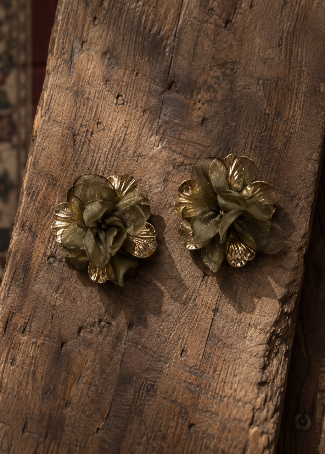 Fleur Mesh Statement Earrings