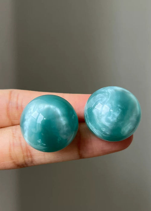Halo Resin Stud Earrings