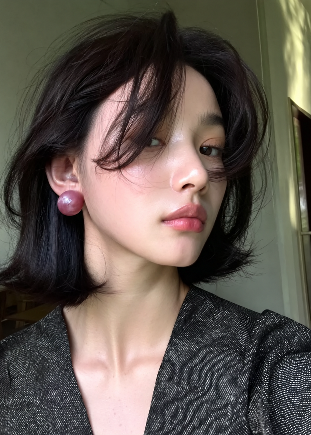 Halo Resin Stud Earrings