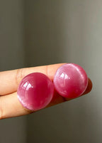 Halo Resin Stud Earrings