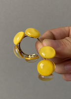 Ice Cube Resin C-Hoop Earrings
