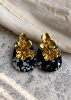 Noir Bloom Statement Earrings